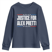 Justice for Alex Pretti Patriotic Youth Sweatshirt Minneapolis Jan 24 2026 Memorial Tribute