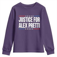 Justice for Alex Pretti Patriotic Youth Sweatshirt Minneapolis Jan 24 2026 Memorial Tribute
