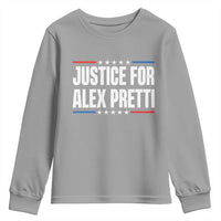 Justice for Alex Pretti Patriotic Youth Sweatshirt Minneapolis Jan 24 2026 Memorial Tribute