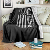 Justice for Alex Pretti American Flag Throw Blanket Minneapolis Jan 24 2026 Memorial Tribute