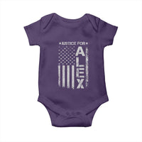 Justice for Alex Pretti American Flag Baby Onesie Minneapolis Jan 24 2026 Memorial Tribute