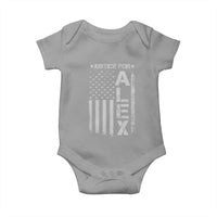 Justice for Alex Pretti American Flag Baby Onesie Minneapolis Jan 24 2026 Memorial Tribute