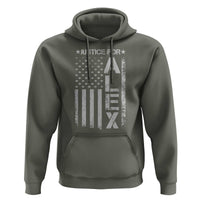 Justice for Alex Pretti American Flag Hoodie Minneapolis Jan 24 2026 Memorial Tribute