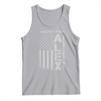 Justice for Alex Pretti American Flag Tank Top Minneapolis Jan 24 2026 Memorial Tribute