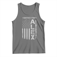 Justice for Alex Pretti American Flag Tank Top Minneapolis Jan 24 2026 Memorial Tribute