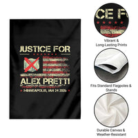 Justice for Alex Pretti Abolish Ice Protest Garden Flag Minneapolis Jan 24 2026 American Flag