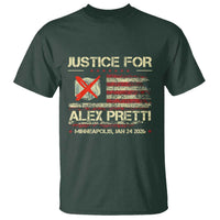 Justice for Alex Pretti Abolish Ice Protest T Shirt Minneapolis Jan 24 2026 American Flag