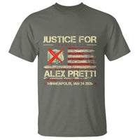 Justice for Alex Pretti Abolish Ice Protest T Shirt Minneapolis Jan 24 2026 American Flag