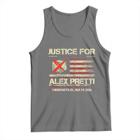 Justice for Alex Pretti Abolish Ice Protest Tank Top Minneapolis Jan 24 2026 American Flag