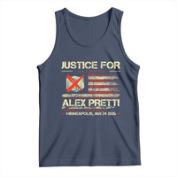 Justice for Alex Pretti Abolish Ice Protest Tank Top Minneapolis Jan 24 2026 American Flag