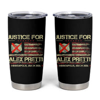 Justice for Alex Pretti Abolish Ice Protest Tumbler Cup Minneapolis Jan 24 2026 American Flag