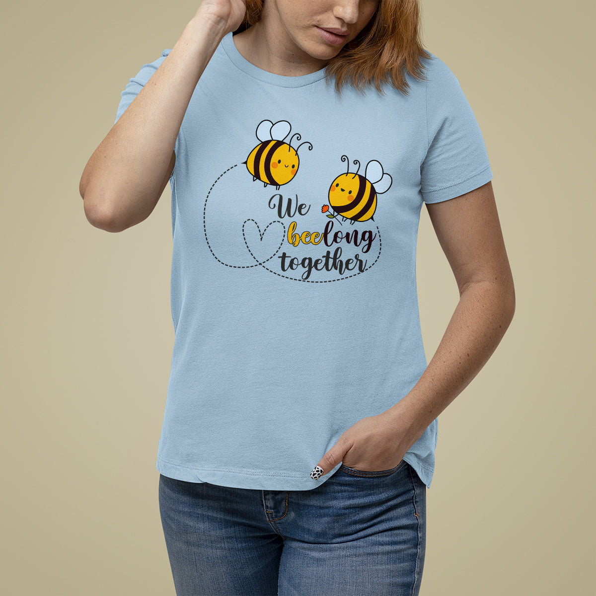 We Belong Together Funny Bee Pun Matching Couple Family Mother's Day Shirt, Funny Bee T-shirt, Bee Lover Gift, Insect Shirts, Spiritual Shirt T Shirt For Women - Wonder Print Shop