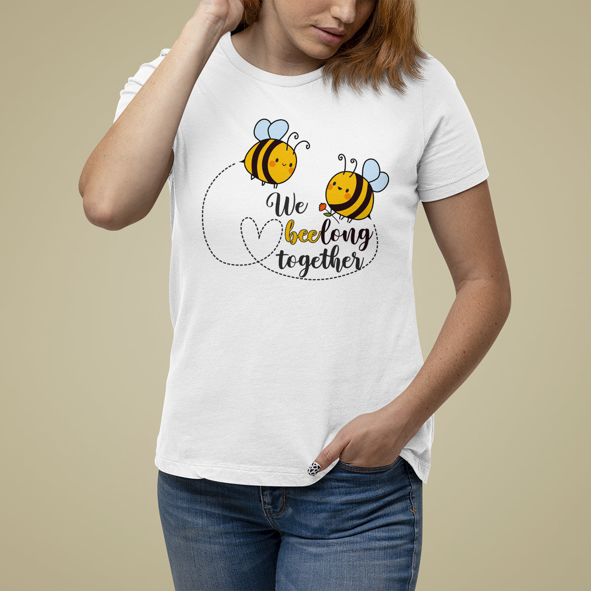We Belong Together Funny Bee Pun Matching Couple Family Mother's Day Shirt, Funny Bee T-shirt, Bee Lover Gift, Insect Shirts, Spiritual Shirt T Shirt For Women - Wonder Print Shop