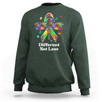 Different Not Less Autism Awareness Puzzle Dragonfly Inspirational Shirt, Dragonfly T-shirt, Autism Awareness T-shirt, Puzzle Shirt, Support Autistic Gift Sweatshirt - Wonder Print Shop