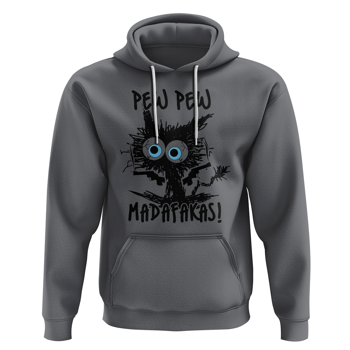 Funny Burnt Cat Hoodie Pew Pew Madafakas - Wonder Print Shop