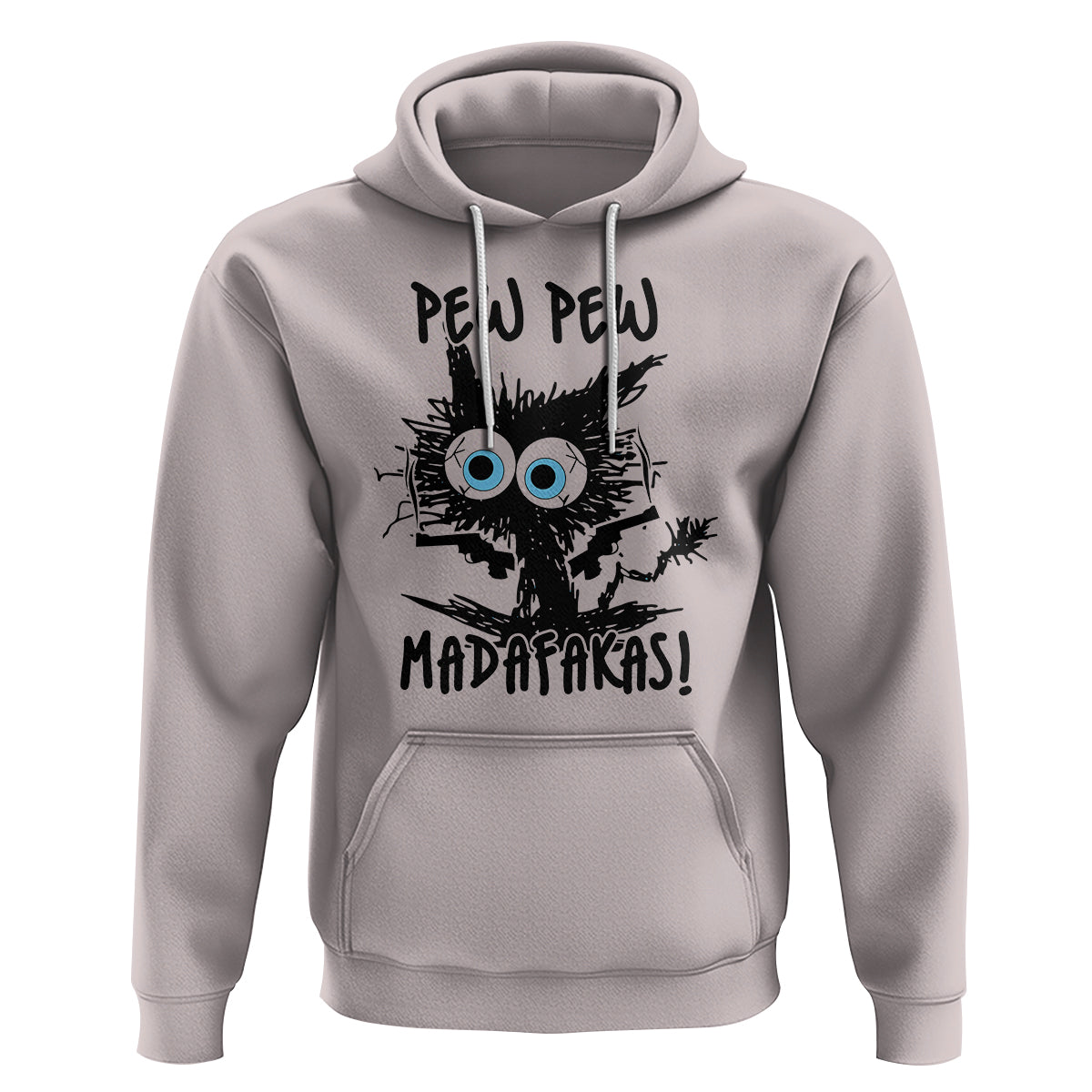 Funny Burnt Cat Hoodie Pew Pew Madafakas - Wonder Print Shop