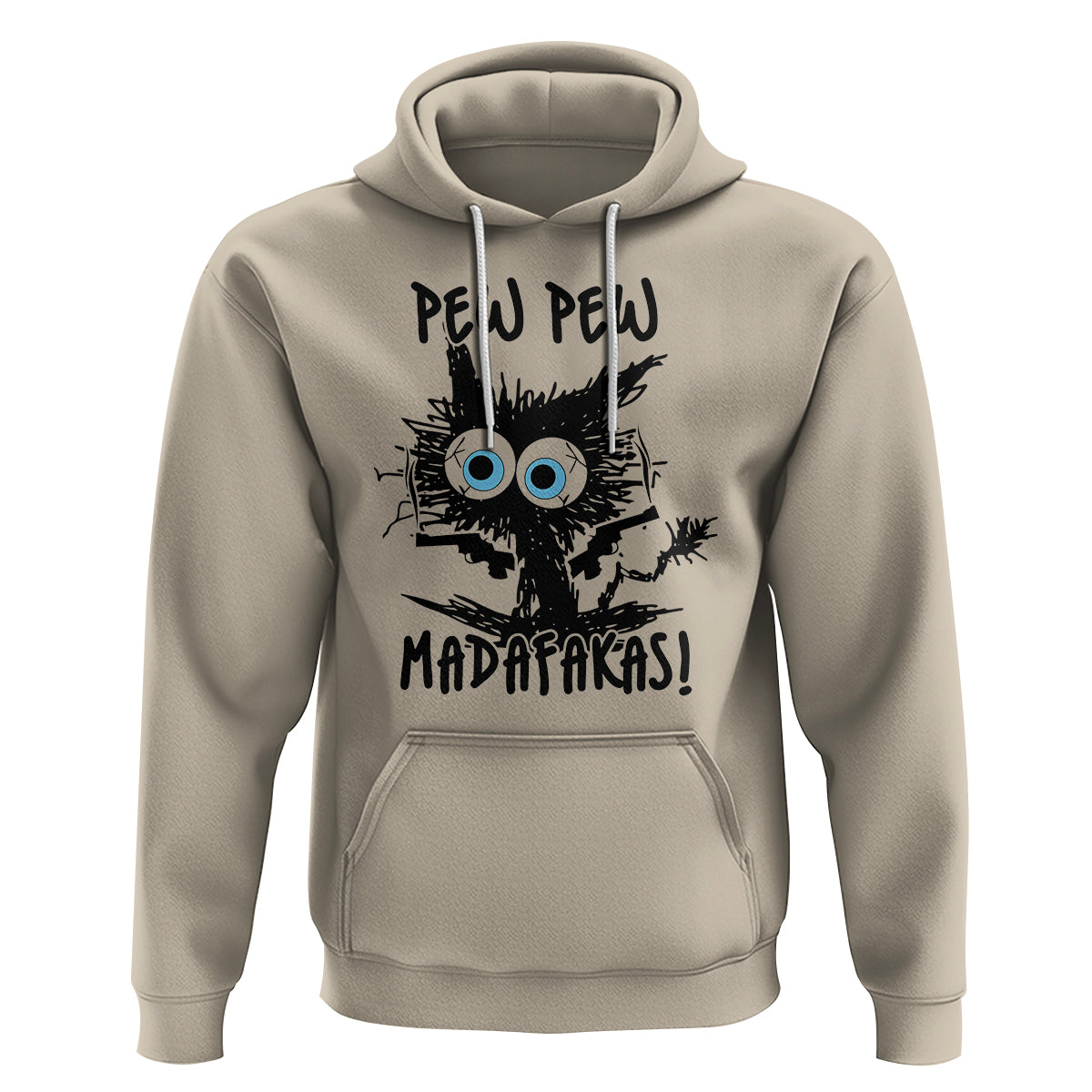 Funny Burnt Cat Hoodie Pew Pew Madafakas - Wonder Print Shop