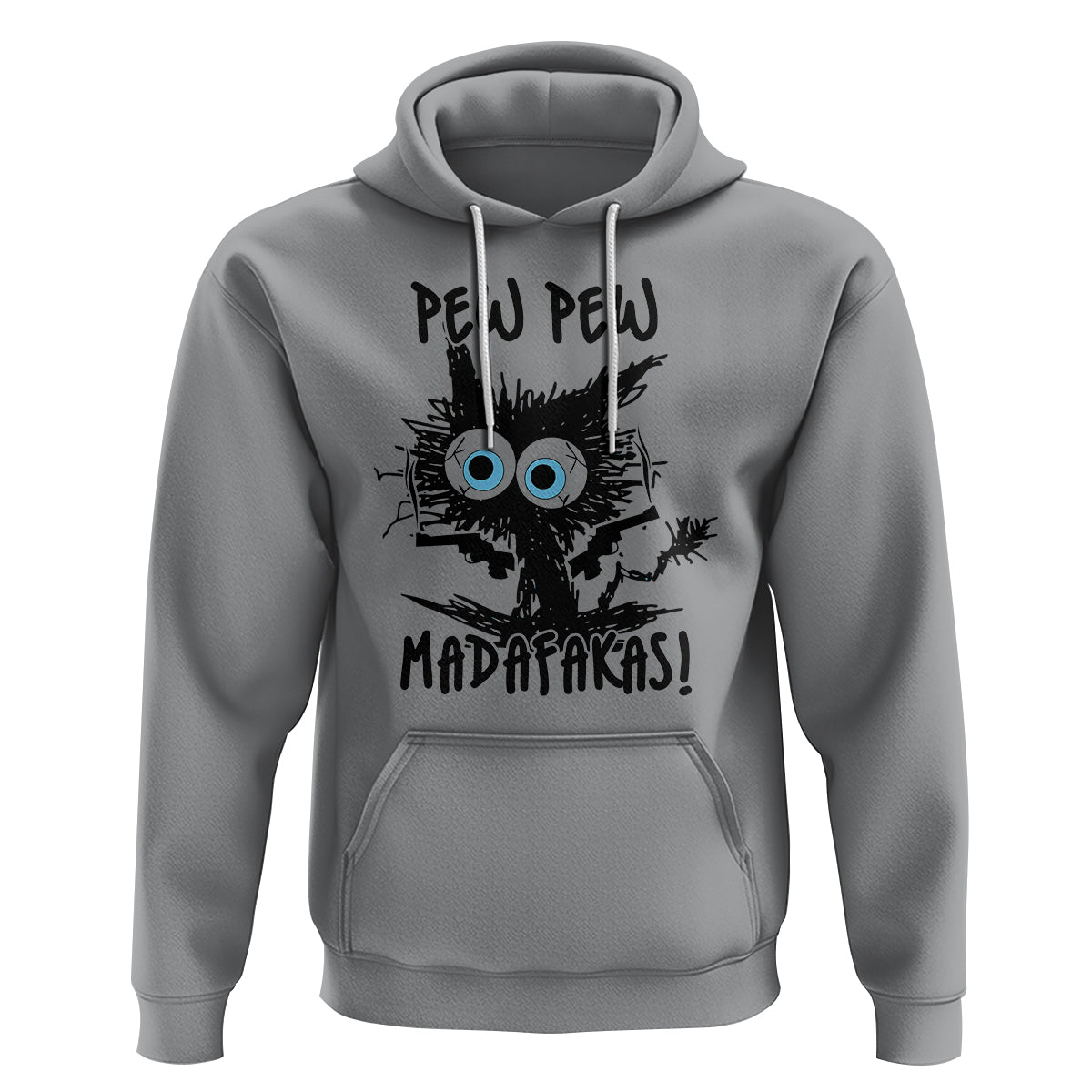 Funny Burnt Cat Hoodie Pew Pew Madafakas - Wonder Print Shop