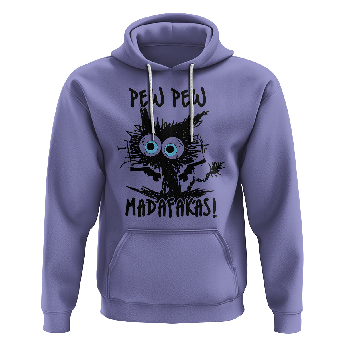 Funny Burnt Cat Hoodie Pew Pew Madafakas - Wonder Print Shop
