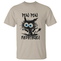 Funny Burnt Cat T Shirt Pew Pew Madafakas - Wonder Print Shop