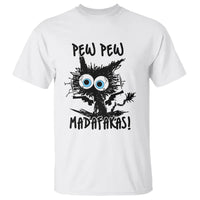 Funny Burnt Cat T Shirt Pew Pew Madafakas - Wonder Print Shop