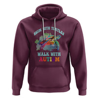 Turtle Autism Acceptance Hoodie Swim With Turtles Walk With Autism - Wonder Print Shop