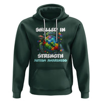 Turtle Autism Acceptance Hoodie Shelled In Strength - Wonder Print Shop