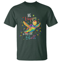 Turtle Autism Acceptance T Shirt Be Happy In Your Own Shell Spectrum Rainbow Infinity - Wonder Print Shop