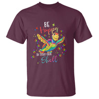 Turtle Autism Acceptance T Shirt Be Happy In Your Own Shell Spectrum Rainbow Infinity - Wonder Print Shop
