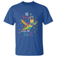 Turtle Autism Acceptance T Shirt Be Happy In Your Own Shell Spectrum Rainbow Infinity - Wonder Print Shop