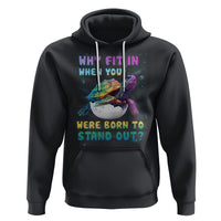 Turtle Autism Acceptance Hoodie Why Fit In When You Were Born To Stand Out - Wonder Print Shop