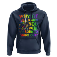 Turtle Autism Acceptance Hoodie Why Fit In When You Were Born To Stand Out - Wonder Print Shop