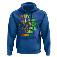 Turtle Autism Acceptance Hoodie Why Fit In When You Were Born To Stand Out - Wonder Print Shop