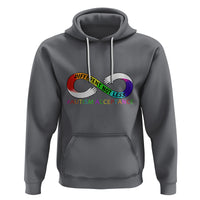 Autism Acceptance Hoodie Different Not Less Spectrum Rainbow Infinity - Wonder Print Shop