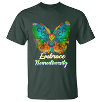 Autism Acceptance T Shirt Embrace Neurodiversity Rainbow Spectrum - Wonder Print Shop