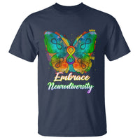 Autism Acceptance T Shirt Embrace Neurodiversity Rainbow Spectrum - Wonder Print Shop