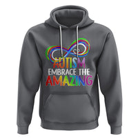 Autism Acceptance Hoodie Embrace The Amazing Spectrum Rainbow Infinity Symbol - Wonder Print Shop