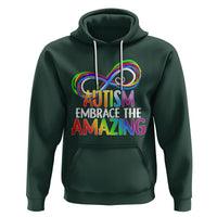 Autism Acceptance Hoodie Embrace The Amazing Spectrum Rainbow Infinity Symbol - Wonder Print Shop