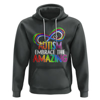 Autism Acceptance Hoodie Embrace The Amazing Spectrum Rainbow Infinity Symbol - Wonder Print Shop