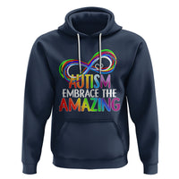 Autism Acceptance Hoodie Embrace The Amazing Spectrum Rainbow Infinity Symbol - Wonder Print Shop