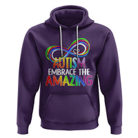 Autism Acceptance Hoodie Embrace The Amazing Spectrum Rainbow Infinity Symbol - Wonder Print Shop