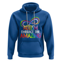 Autism Acceptance Hoodie Embrace The Amazing Spectrum Rainbow Infinity Symbol - Wonder Print Shop