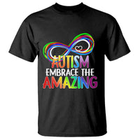 Autism Acceptance T Shirt Embrace The Amazing Spectrum Rainbow Infinity Symbol - Wonder Print Shop