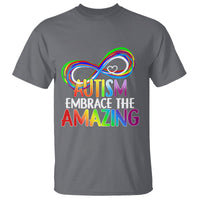 Autism Acceptance T Shirt Embrace The Amazing Spectrum Rainbow Infinity Symbol - Wonder Print Shop