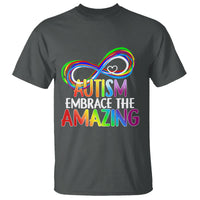 Autism Acceptance T Shirt Embrace The Amazing Spectrum Rainbow Infinity Symbol - Wonder Print Shop