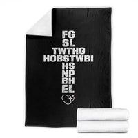 For God So Loved The World John 3 16 Acronym Christian Cross Throw Blanket Faith Statement Inspirational Religious Gift