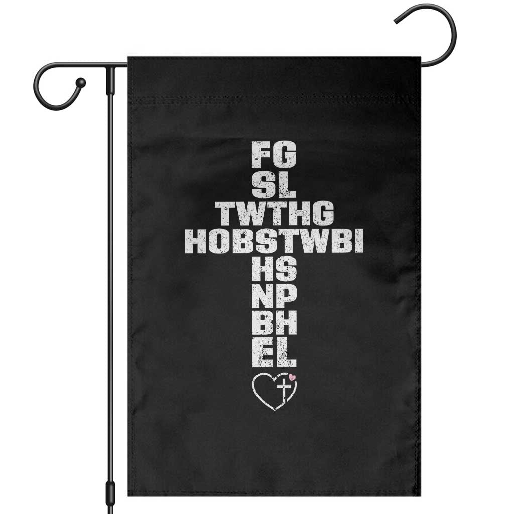 For God So Loved The World John 3 16 Acronym Christian Cross Garden Flag Faith Statement Inspirational Religious Gift