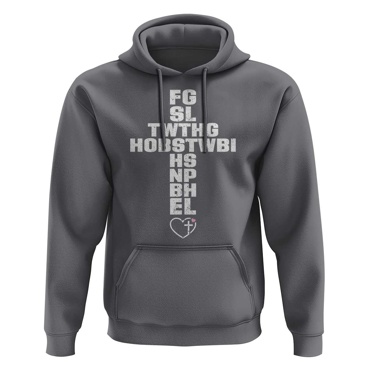 For God So Loved The World John 3 16 Acronym Christian Cross Hoodie Faith Statement Inspirational Religious Gift