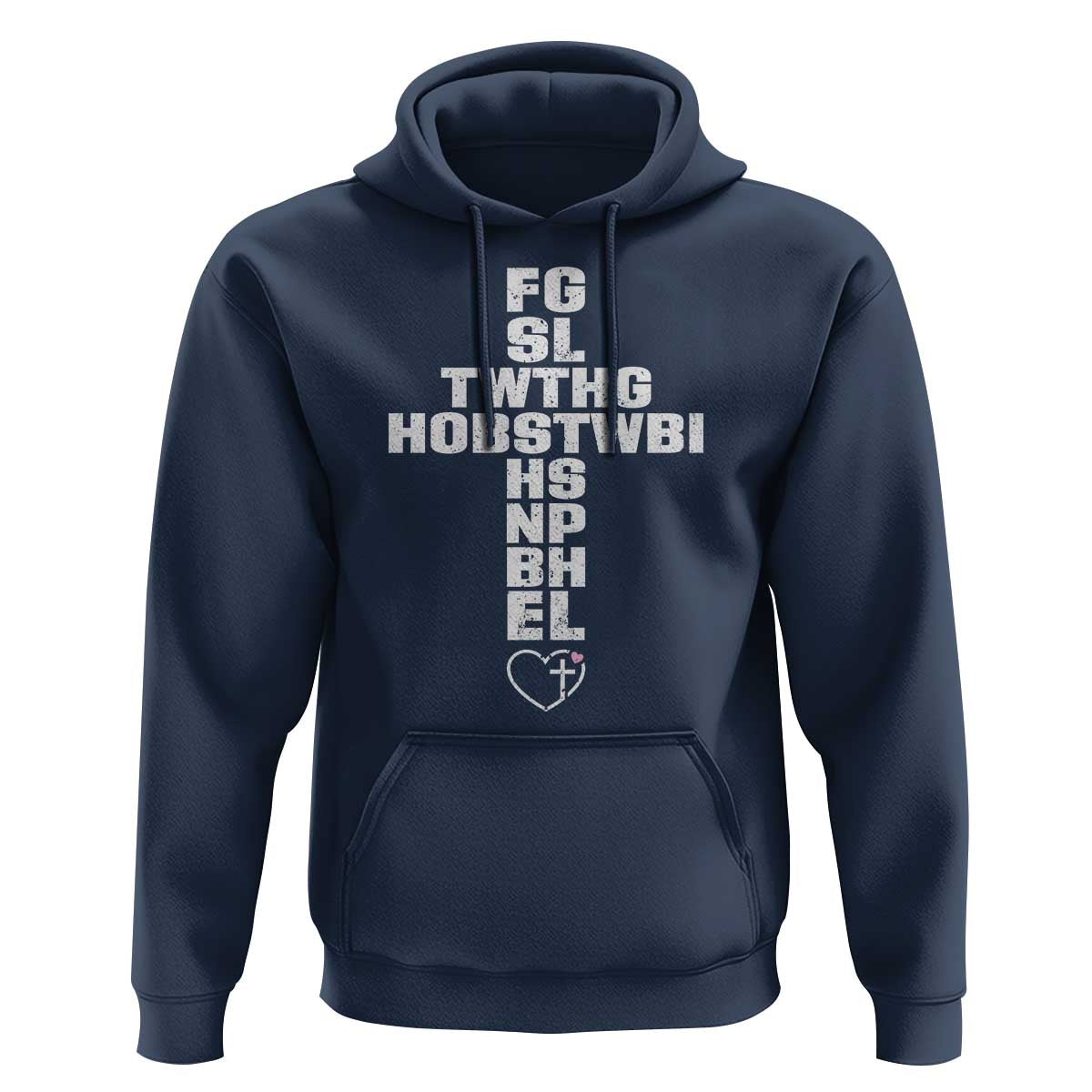 For God So Loved The World John 3 16 Acronym Christian Cross Hoodie Faith Statement Inspirational Religious Gift