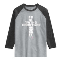 For God So Loved The World John 3 16 Acronym Christian Cross Raglan Shirt Faith Statement Inspirational Religious Gift
